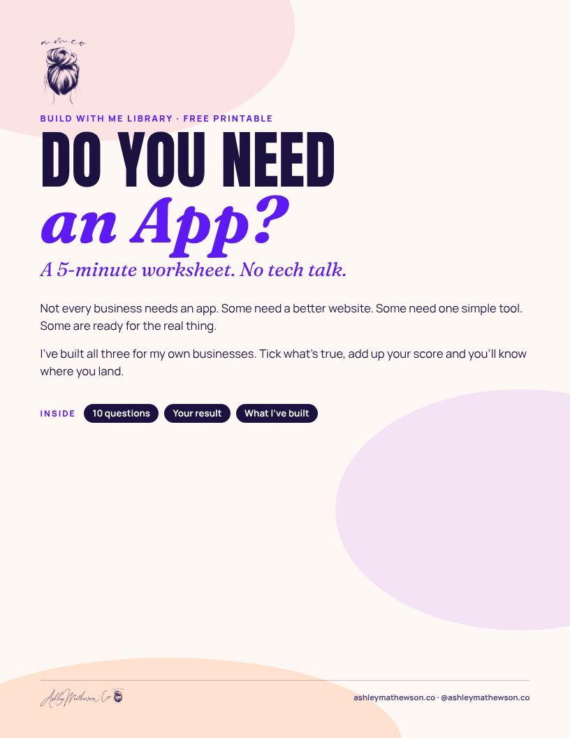 Do You Need an App printable cover